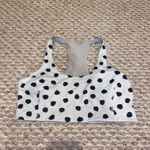 Outdoor Voices Doing Things Bra in cloud polka